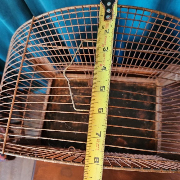 Art Deco Birdcage, True Vintage, Decor OR Pet. Patina Metal - Picture 8 of 9